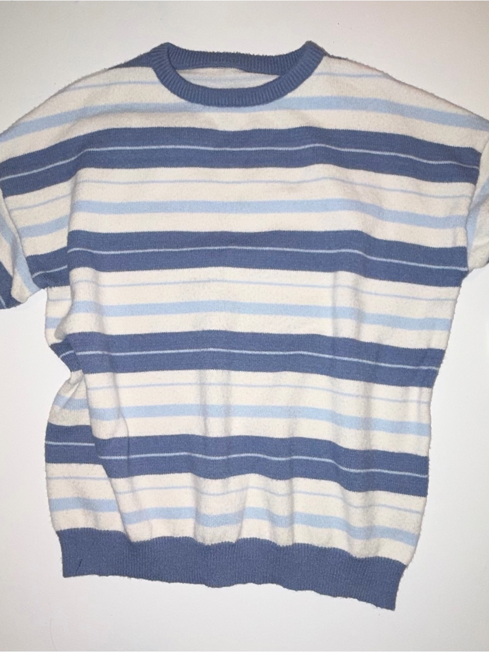Blue & White Striped Sweater